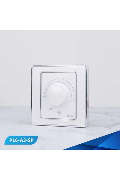 Btm Dimmer switch for a 1000W bulb, pearl and silver- 100 pieces