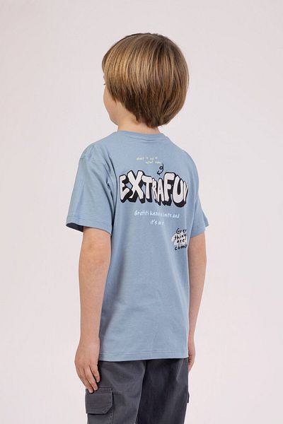 DMB BOYS & GIRLS Tricou pentru băiat de vară din bumbac imprimat cu decolteu