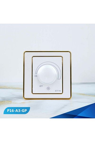 Btm Dimmer switch for a 1000W bulb, black and gold- 100 pieces