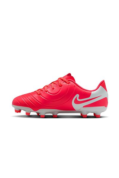 Nike Red Young Grass Floor Football Boots - Jr Tiempo Legend 10 Club Fg/Mg
