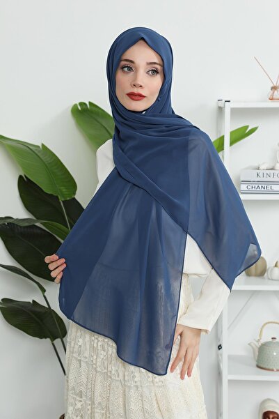 Aisha's Design Combed Cotton Inner Bonnet Chiffon Shawl,Ps-46