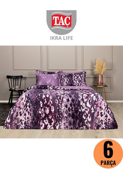 Taç MEUSE MURDUM Deluxe Satin Double Duvet Cover Set