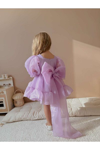 Linola Baby Kids Puffy Chiffon Girl's Party Dress