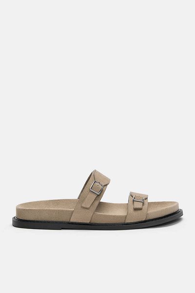 Pull & Bear Flat strappy slider sandals