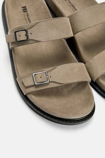 Pull & Bear Flat strappy slider sandals