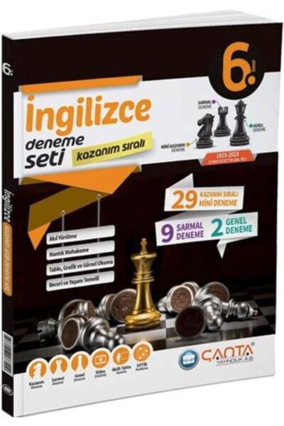 Çanta Yayınları 6. Sınıf Ingilizce Kazanım Sıralı Deneme Seti - Geçmiş Müfredat