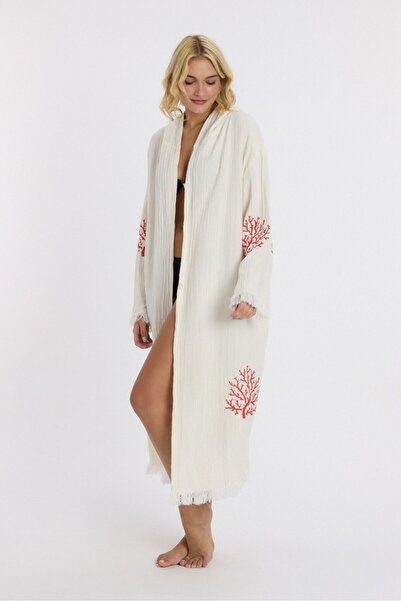 Mulberry Muslin Peshtemal Bathrobe Bath and Beach Dress
