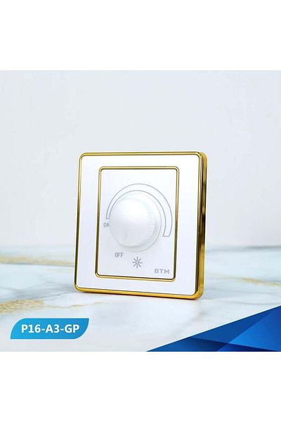 Btm Dimmer switch for a 1000W bulb, black and gold- 100 pieces
