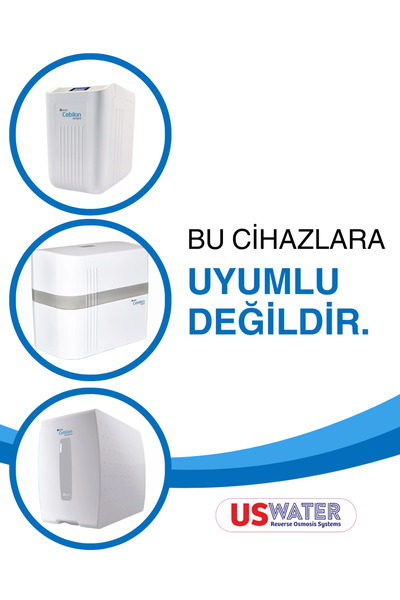uswater İhlas Aura Cebilon Uyumlu Açık Kasa 4’lü Su Arıtma Filtre Seti – Yüksek Performanslı