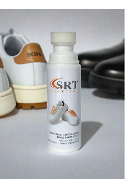 srtfootcare Beyaz Spor Ayakkabı Boyası, Deri Kumaş Ve Taban Boyası 75 ml 1 Adet