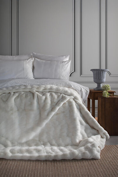 Apricitas HOME طقم مفروشات Nolan White Double مصنوع من القطن بنسبة 100% ومجمو...