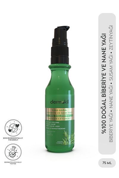Dermokil 100% Natural Rosemary and Peppermint Oil 75 ml