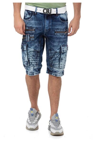 Cipo & Baxx CK295 Göz Alıcı Süs Fermuarlı Erkek Kapri