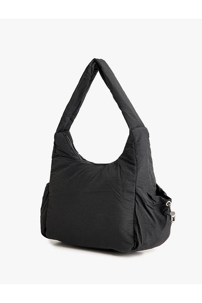Koton Zippered Shoulder Bag with Drawstring Pocket Detail