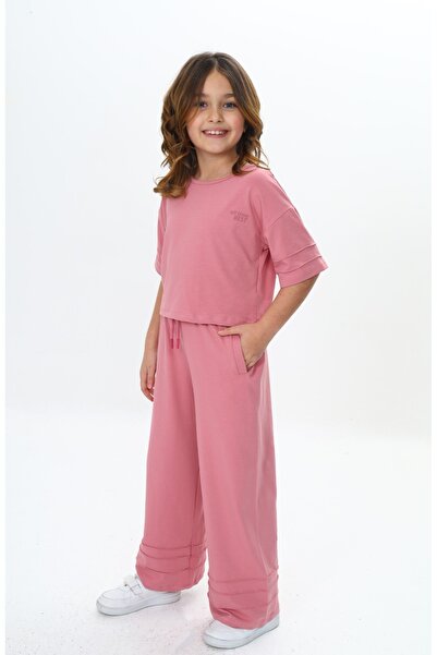 Toontoy Κοριτσίστικο Σετ Φούτερ με Λεπτομέρεια Νερβούριας