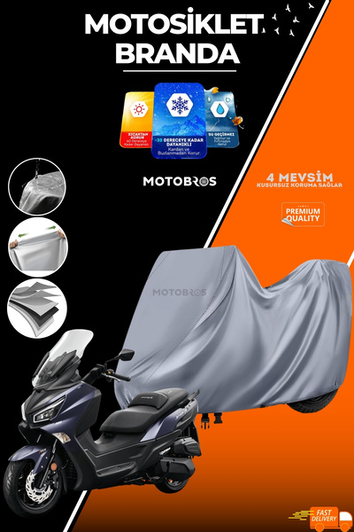 Motobros قماش القنب للدراجات النارية Sym Joymax (السمك الأعلى) للاستخدام مدى ...
