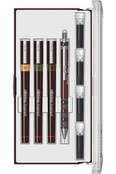 Rotring Isograph Set 0.2-0.3-0.5 Tikky
