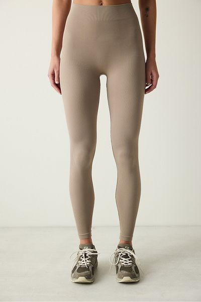 Penti Gestreifte Nerzfarbene Leggings