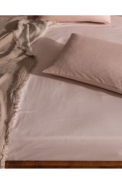 Madame Coco Marlie Double Cotton Sheet Set - Powder