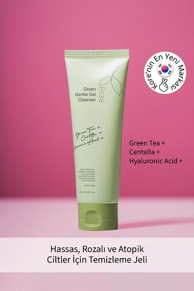 RESH LAB Green Gentle Gel Cleanser - Gentle Cleansing Gel for Sensitive Skin