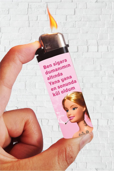 SARANG Çakmak Kül Oldum BBarbııee Baskılı Klasik Çakmak
