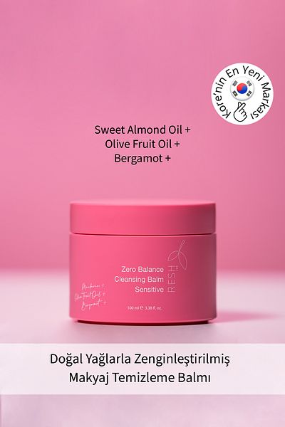 RESH LAB Zero Balance Sensitive Cleansing Balm - Makeup Removal Special for Sensitive Skin