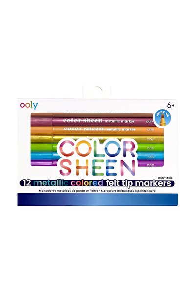Ooly Color Sheen Keçeli Kalem 12’li Metalik Renkler