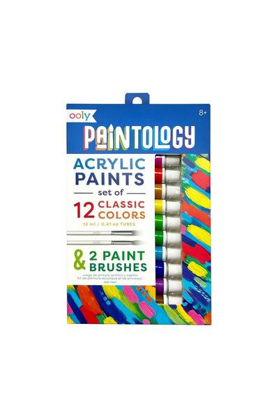 Ooly Paintology Akrilik 12’li Boya Seti - Klasik Renkler