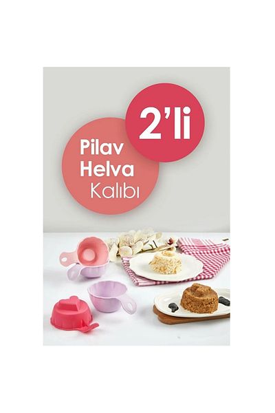 Akın 2-Piece Rice Pilaf Serving Set - Shaping Tool for Rice and Halva Mold