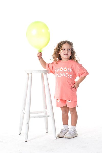 Monila New Season Printed Cotton Girls' Shorts Bottoming Set