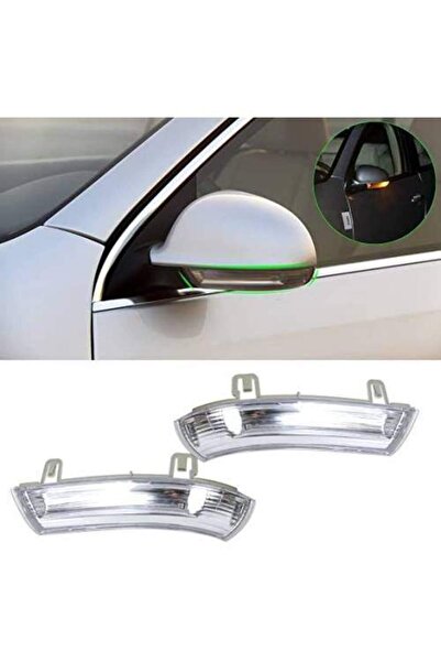 SabayOtomotiv VW PASSAT B6 VI (SAĞ SOL TAKIM) ŞEFFAF DIŞ DİKİZ AYNA SİNYAL LA...