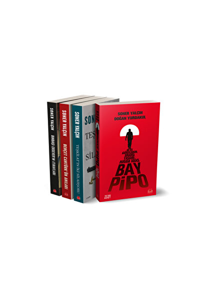 Kırmızı Kedi Yayınları Soner Yalçın Seti 1 (Bay Pipo, Teşkilat'ın İki Silahşoru, Behçet Cantürk'ün , Binbaşı Ersever'in)