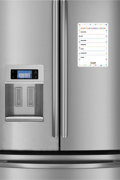 The Grade Summer-Sil Magnet Note Holder - 21X15 Weekly Food List, Fridge