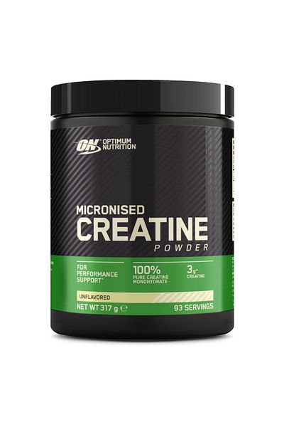 Optimum Nutrition Creatine Creatine Unflavored 317g 93 دعم قوة العضلات وزيادة الأداء - 100٪ Whey Gold Stan