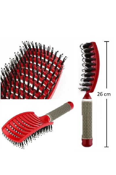TUSHBA Detangling Hair Brush Red, Hair Detangling Combing Brush