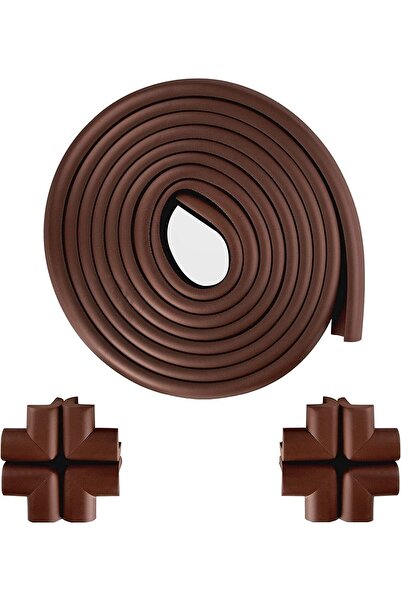 Miningaa 3m Tape Gift Plum Color 2 Meters Flexible and Soft Rubber Edge Protector with 4 Pieces Corner Protectors