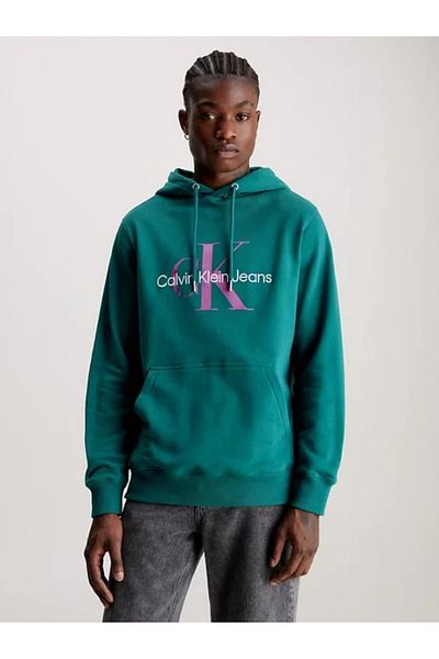 Calvin Klein Tricou verde Calvin Klein Seasonal Monologo pentru bărbați