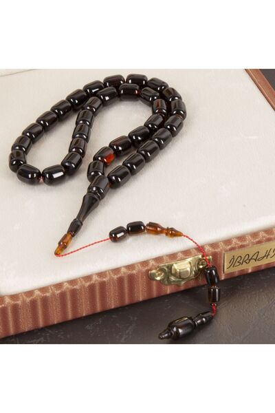 LapisDo سبحة كاتالين تيربوشون مقطوعة على شكل كبسولة 8.5×11.5 - أسود