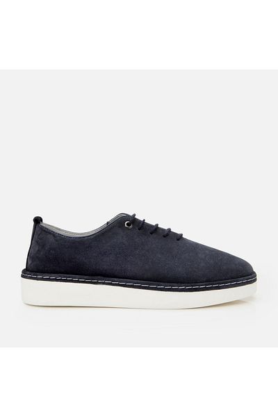 Hotiç Pantofi casual pentru bărbați din piele naturală bleumarin
