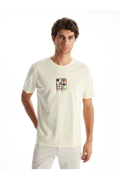 LC Waikiki Ανδρικό Tisort με στάμπα Crew Neck New Season - S5H644Z8
