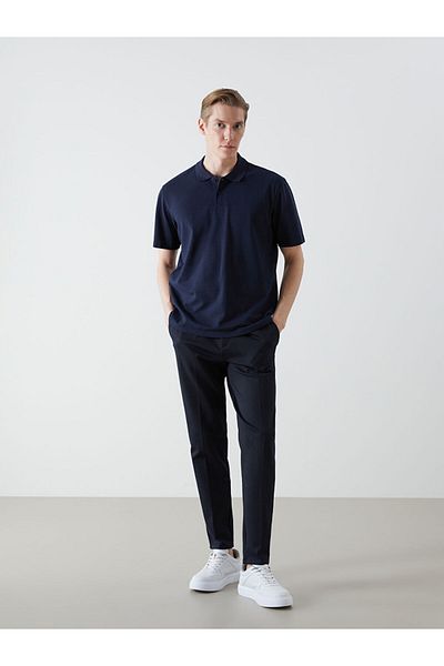 LC Waikiki Tricou pentru bărbați cu mânecă scurtă cu guler polo de sezon nou - S5KD02Z8