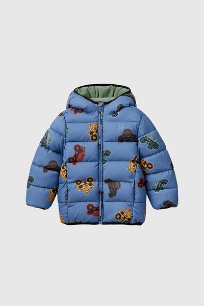 Benetton معطف طفل رضيع أزرق