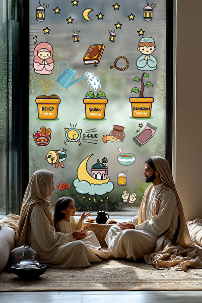 tifopix Üç Aylar Rahmet Mevsimi Özel Sticker Seti - Recep Şaban Ramazan