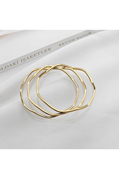 stainless steell Stainless Steel Üçlü  Zikzak Ajda Bilezik Bebe Boy