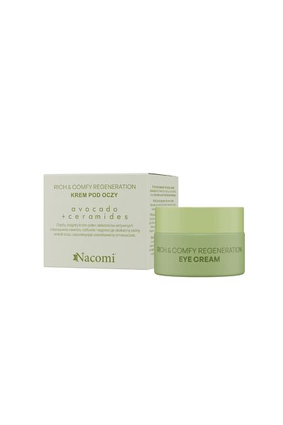 Nacomi Regenerare bogată și confortabilă - Cremă de ochi AVOCADO 15 ml