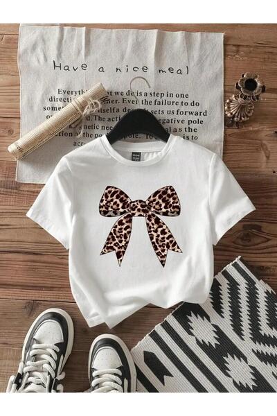 Machetta Жіночий кроп-топ з принтом леопардової стрічки