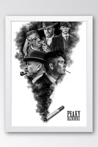 Saturn Peaky Blinders Pictură înrămată - Pictură poster din seria TV