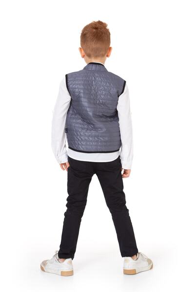 e-çocuk 3 Piece Fashion Armali Vest Set - Woven