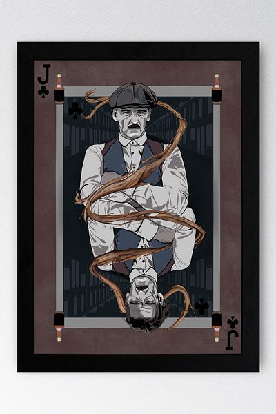 Saturn Peaky Blinders Framed Painting - Tv Series Poster Painting