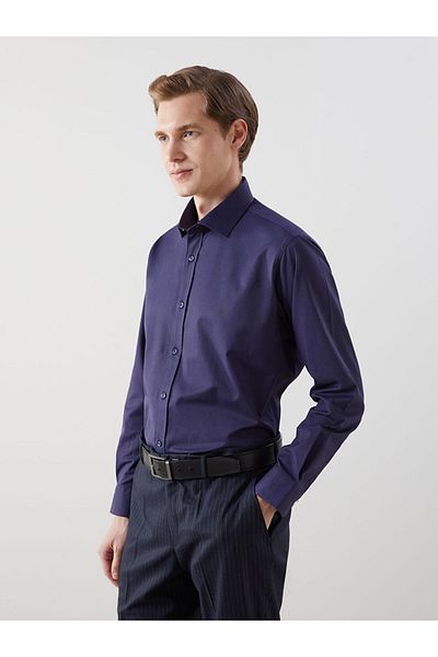 LC Waikiki Ανδρικό πουκάμισο LCWAIKIKI Formal Slim Fit μακρυμάνικο Gabardine